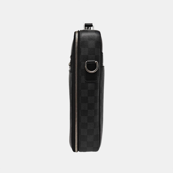 STEEVE Damier Graphite Coated Canvas Gray