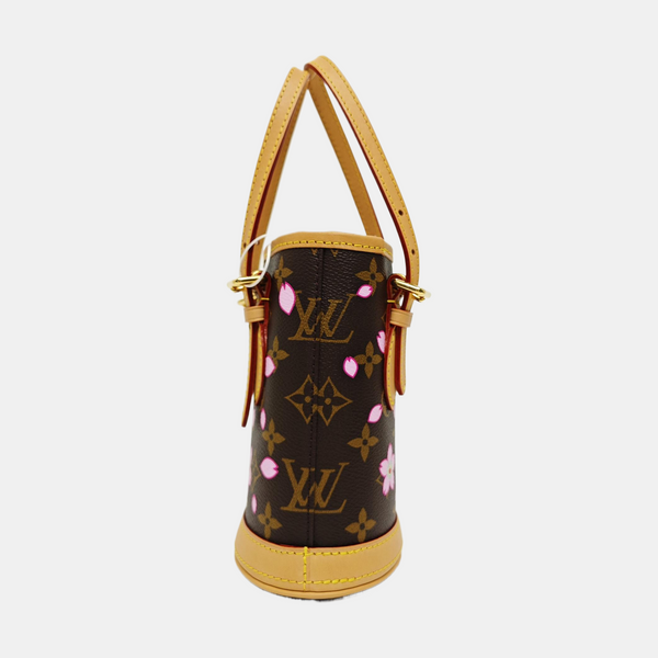 Nano Bucke Nano Monogram Coated Canvas Brown