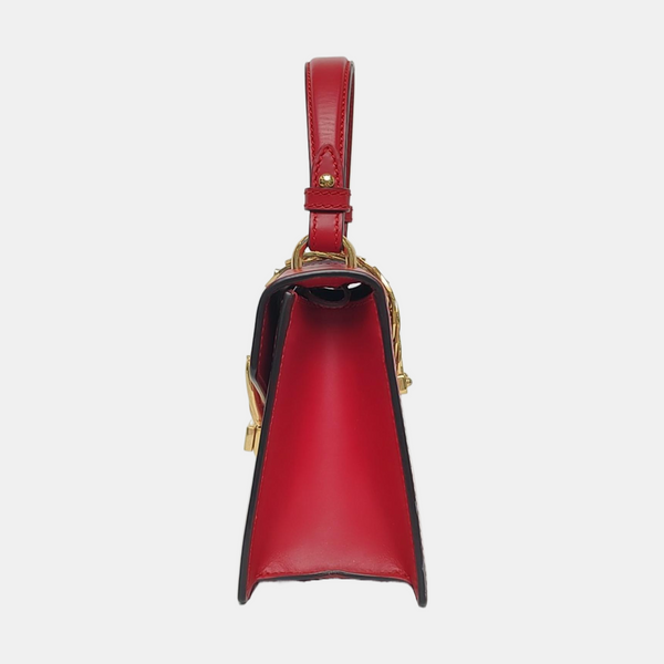 Authenticated pre-owned Sylvie Mini Calfskin Red - Shoulder Bag at Looply