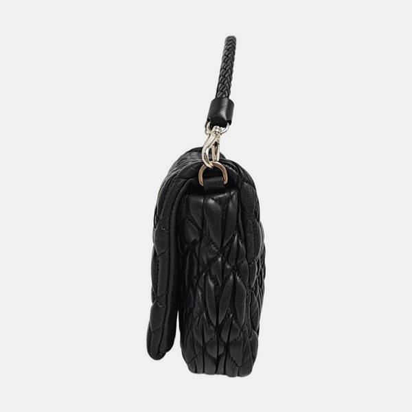 Crystal Quilted Lambskin Black