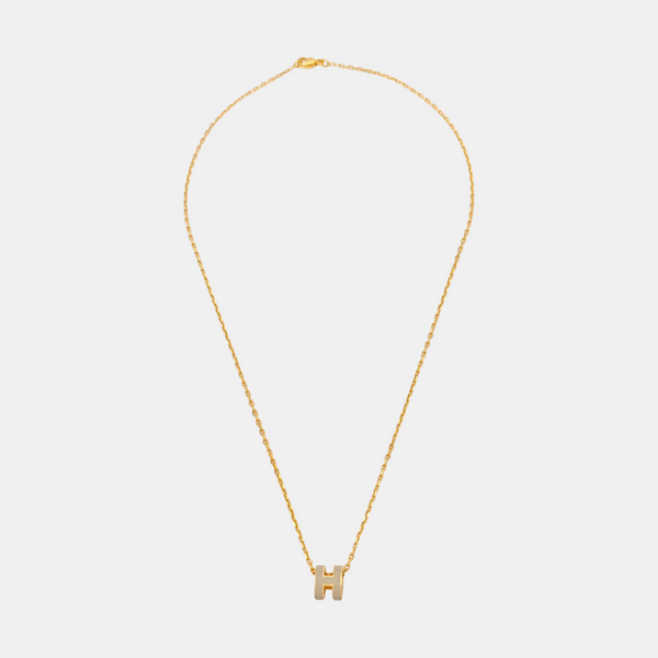 Pop H Metal Rose Gold Necklace