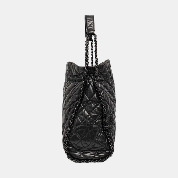 CHAIN ME Quilted Calfskin Gray