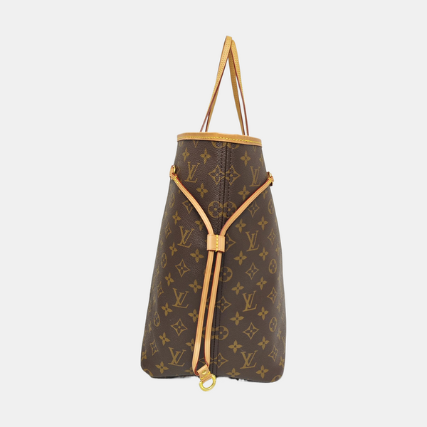 NEVERFULL GM Monogram Coated Canvas Brown