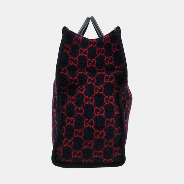 GG Wool Tote Monogram Wool Multicolor