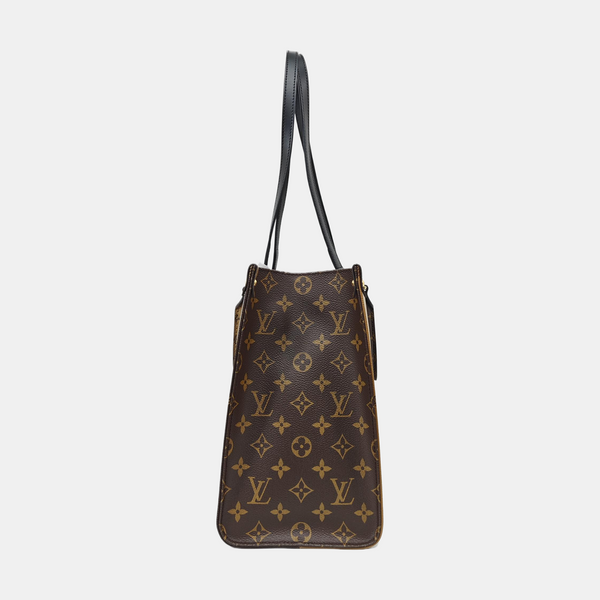 ONTHEGO MM Monogram Coated Canvas Brown
