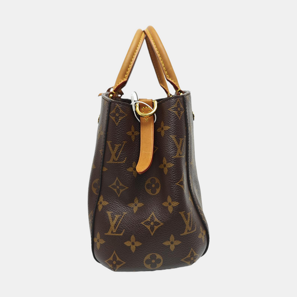 MONTAIGNE Monogram Coated Canvas Brown