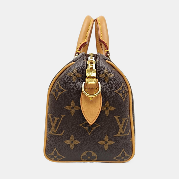 SPEEDY 20 Monogram Coated Canvas Brown