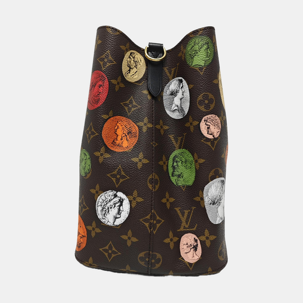 NÉONOÉ MM Monogram Coated Canvas Brown