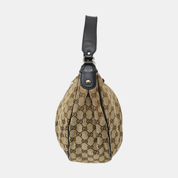 Monogram Canvas Top Handle Bag Brown