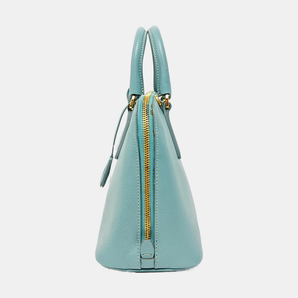 Authenticated pre-owned Promenade Saffiano Calfskin Blue - Shoulder Bag at Looply