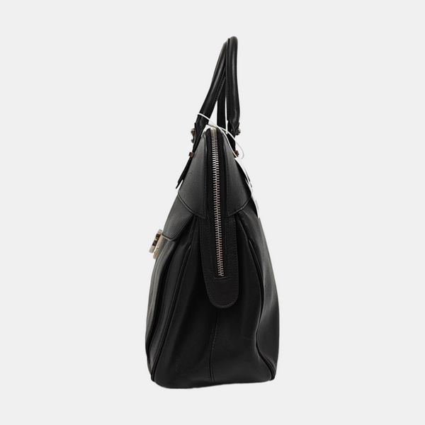Calfskin Shoulder Bag Black