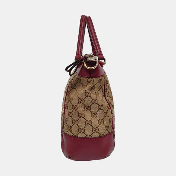 Monogram Canvas Tote Bag Brown