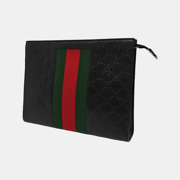 Signature Monogram Calfskin Black