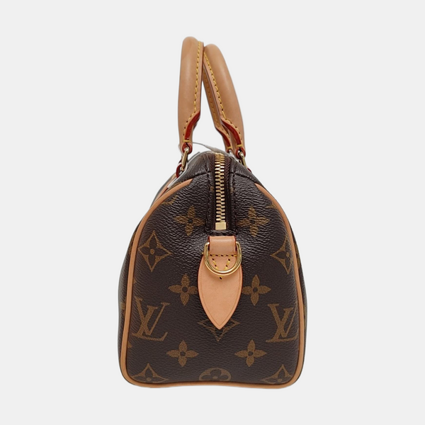 SPEEDY 20 Monogram Coated Canvas Brown