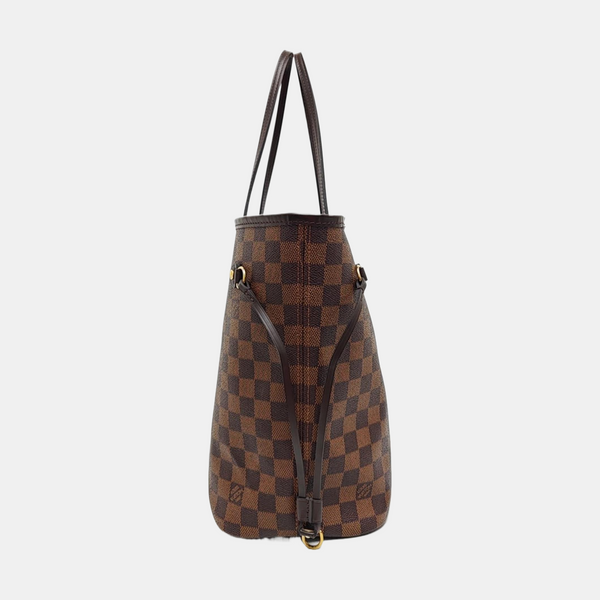 NEVERFULL MM Damier Ebene Coated Canvas Brown