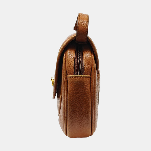 Calfskin Shoulder Bag Brown