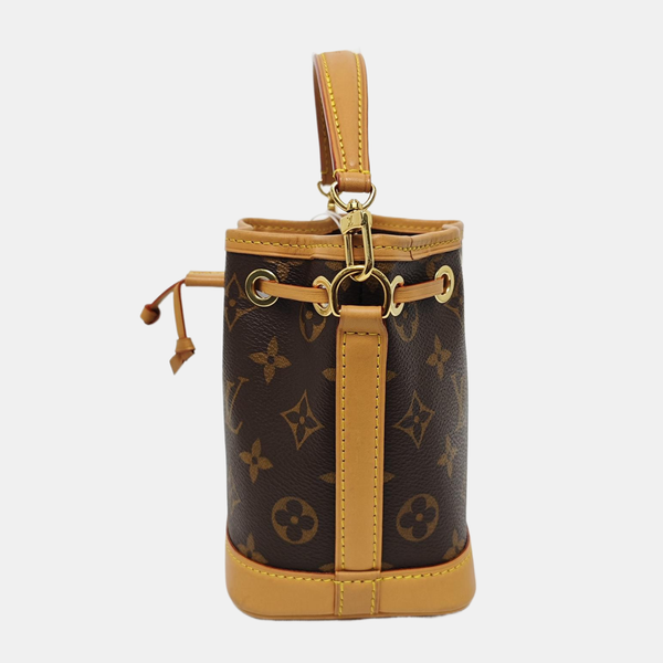 NOÉ Nano Monogram Coated Canvas Brown