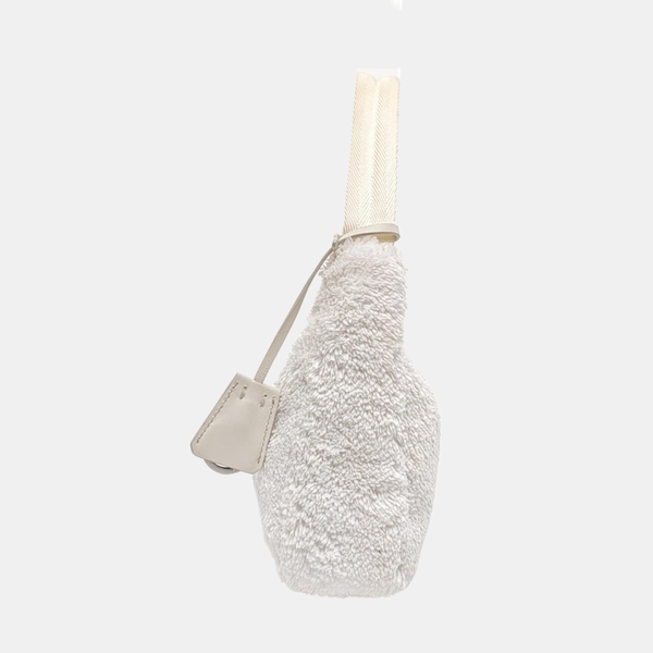 Authenticated pre-owned Re-Edition2000 Mini Terry Cloth White - Top Handle Bag at Looply