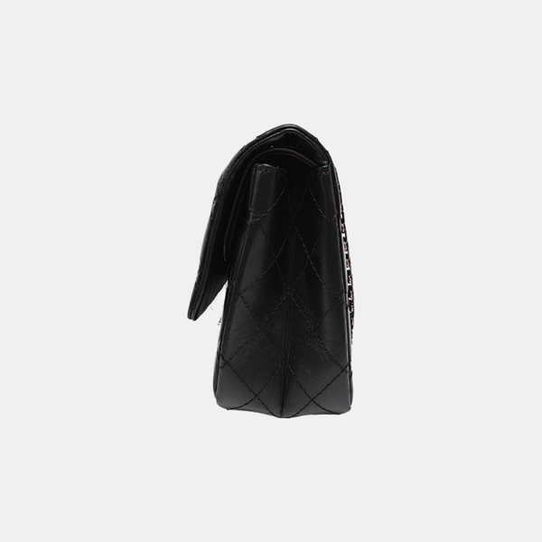 2.55 227 (jumbo) Quilted Vintage Calf Black