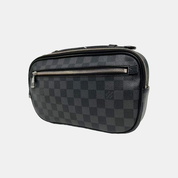 AMBLER Damier Graphite Coated Canvas Black