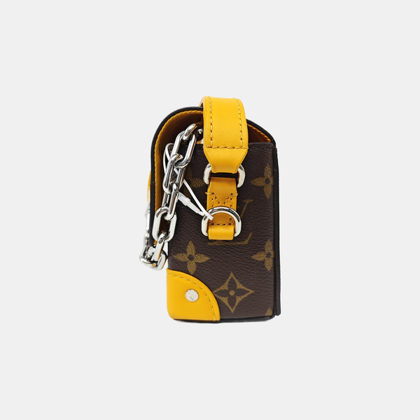 SOFT TRUNK Mini Monogram Coated Canvas Brown