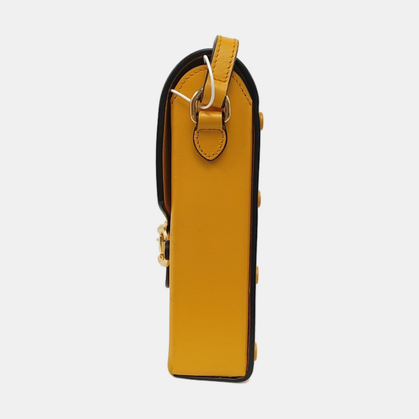 Authenticated pre-owned Horsebit 1955 Mini Calfskin Yellow - Crossbody Bag at Looply