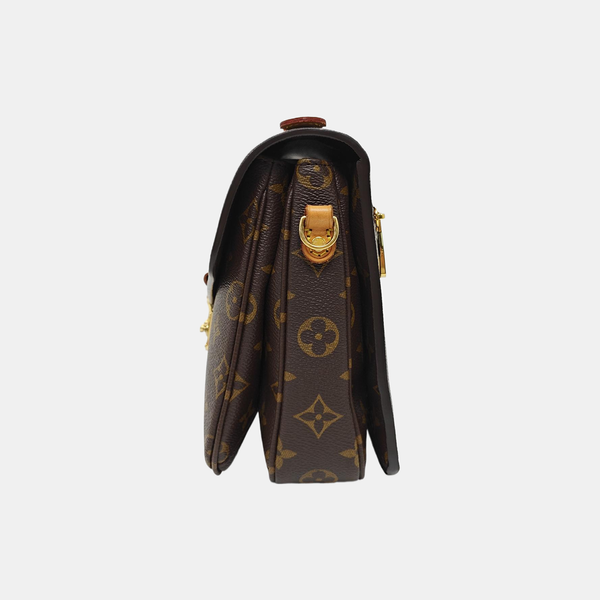 MÉTIS MM Monogram Coated Canvas Brown