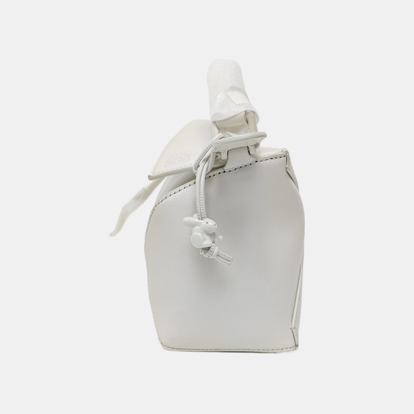 Puzzle Small Calfskin White