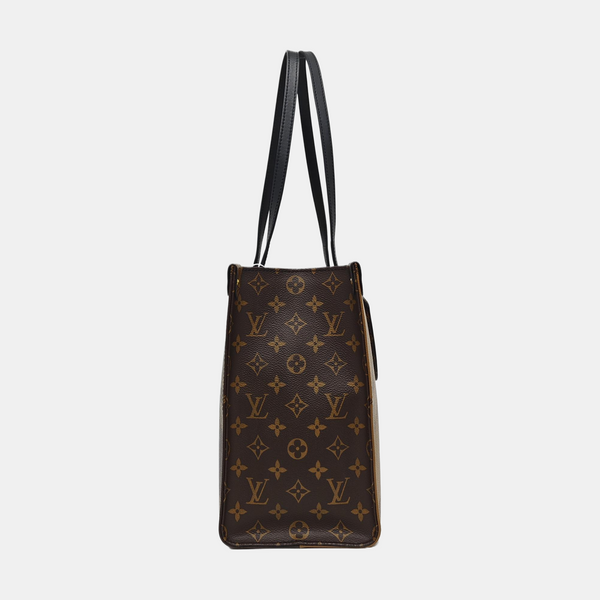 ONTHEGO MM Monogram Coated Canvas Brown