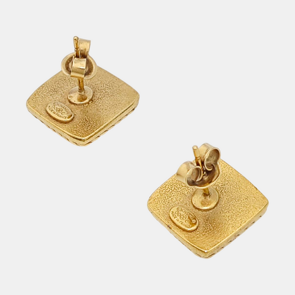 Single Earring Metal Gold Stud Earrings