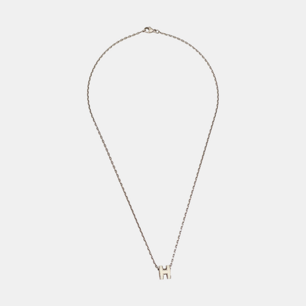 Pop H Metal Silver Necklace