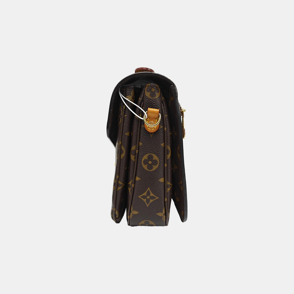 MÉTIS MM Monogram Coated Canvas Brown
