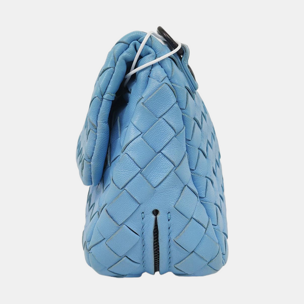 Authenticated pre-owned Messenger Mini Lambskin Blue - Shoulder Bag at Looply