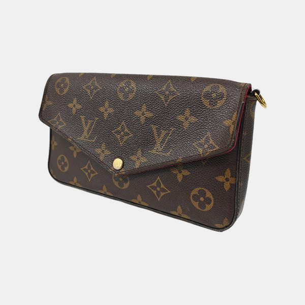 FÉLICIE Monogram Coated Canvas Brown