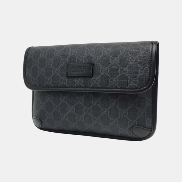 Neo Vintage Monogram Coated Canvas Black