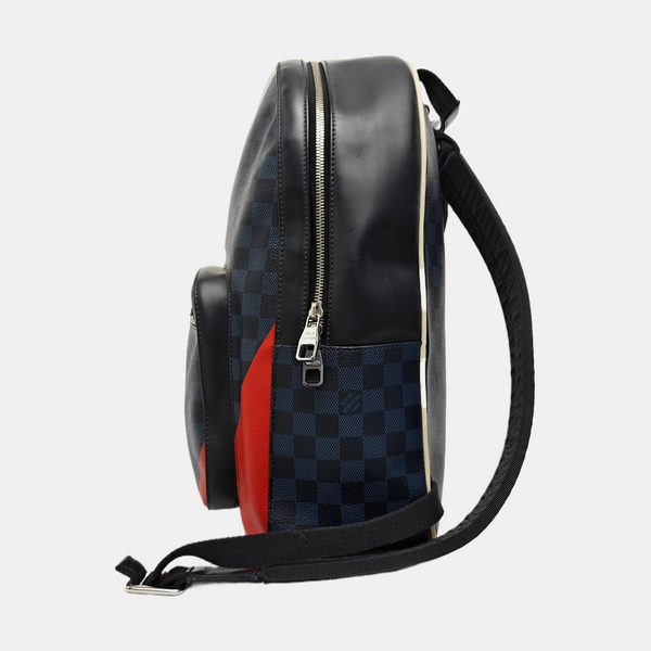 JOSH Damier Graphite Coated Canvas Black