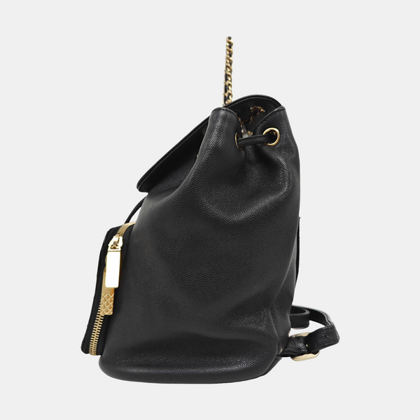 BUSINESS AFFINITY Quilted Grained Calfskin Black