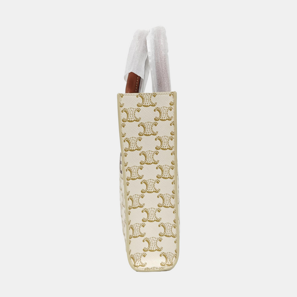 CABAS CELINE Mini Coated Canvas White