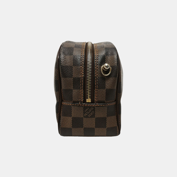 Damier Ebene Coated Canvas Shoulder Bag 25 Brown
