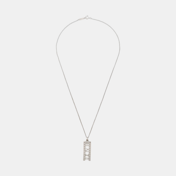 Atlas 18k White Gold Silver Necklace
