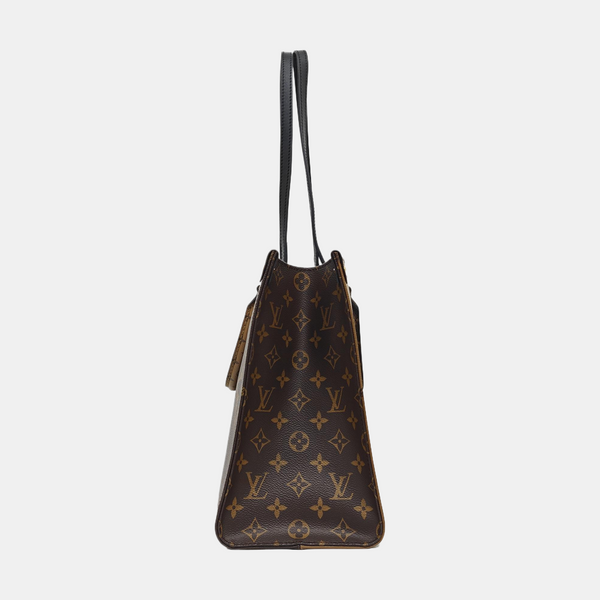 ONTHEGO MM Monogram Coated Canvas Brown