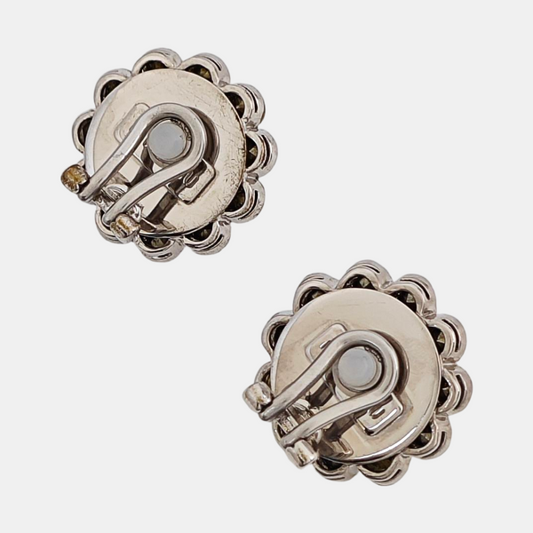 Metal Silver Clip On Earrings