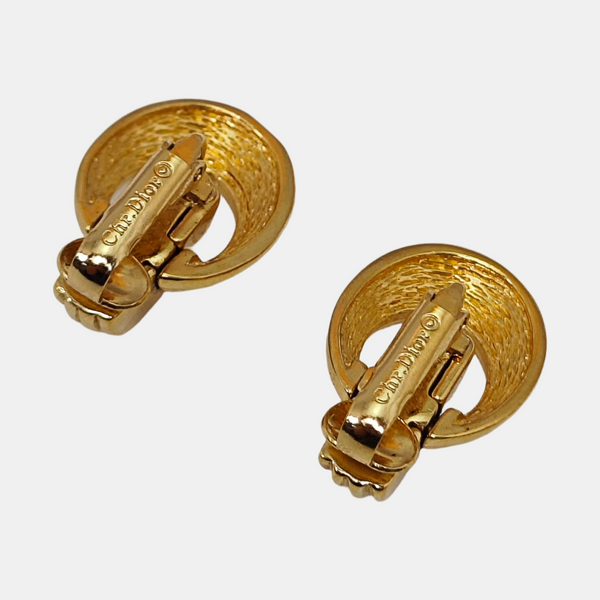 Metal Gold Clip On Earrings