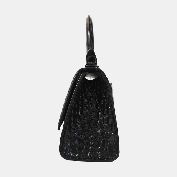 Hourglass Small Calfskin Black