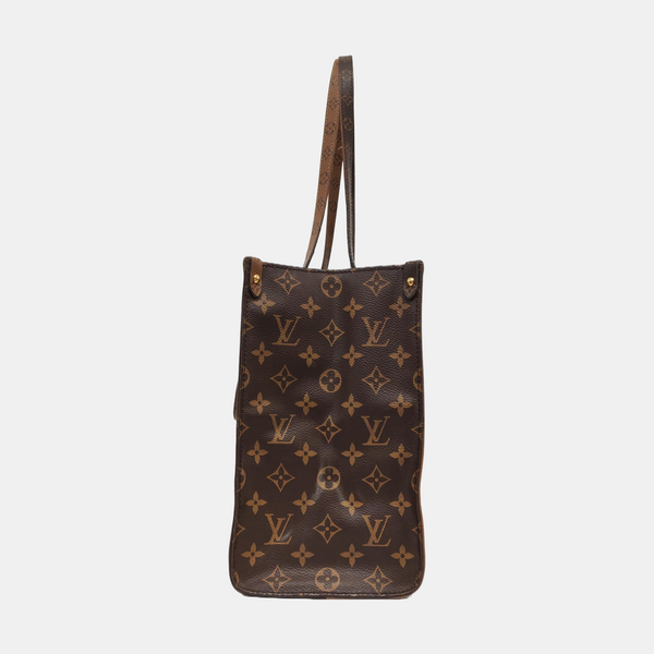 ONTHEGO MM Monogram Coated Canvas Brown