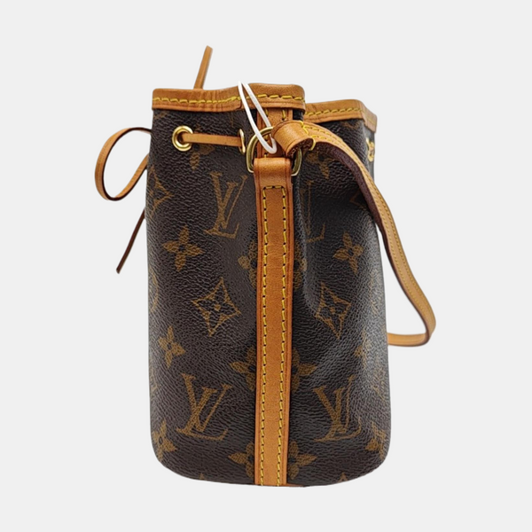 NÉONOÉ Nano Monogram Coated Canvas Brown