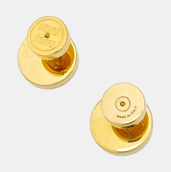 Metal Gold Stud Earrings
