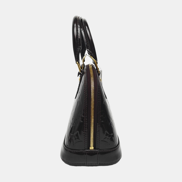 ALMA BB Monogram Patent Leather Red