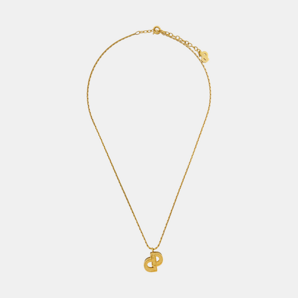 Petit CD Metal Gold Necklace