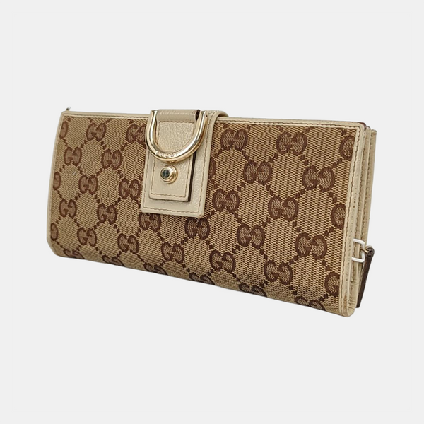 Monogram Canvas Wallet Beige